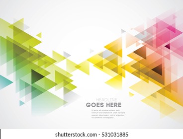 Vector of modern geometric pattern and background