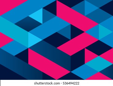 Vector of modern geometric pattern and background