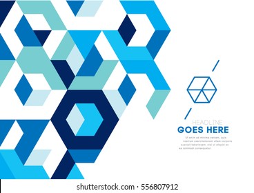 Vector of modern geometric pattern and background