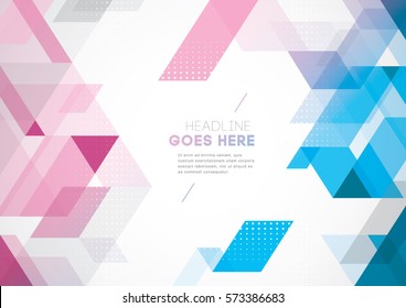 Vector of modern geometric pattern and background