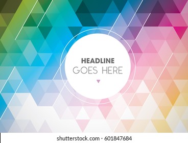 Vector of modern geometric pattern and background