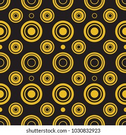 Vector modern geometric seamless pattern. Set of golden seamless backgrounds.