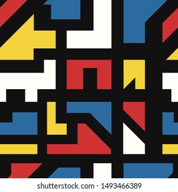 vector modern geometric seamless pattern