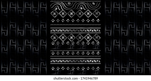 Vector modern geometric seamless pattern. Grey texture with lines, stripes. Simple abstract geometry graphic design. Design for wallpapers, prints, carpet.