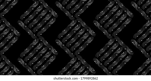 Vector modern geometric seamless pattern. Grey texture with lines, stripes. Simple abstract geometry graphic design. Design for wallpapers, prints, carpet.