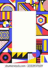 vector modern geometric with text space for brochure, banner, and publication background