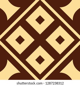 Vector modern geometric tile pattern. Abstract art deco geometrical vintage background
