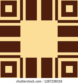 Vector modern geometric tile pattern. Abstract art deco geometrical vintage background