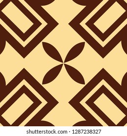 Vector modern geometric tile pattern. Abstract art deco geometrical vintage background