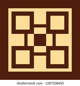 Vector modern geometric tile pattern. Abstract art deco geometrical vintage background