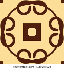 Vector modern geometric tile pattern. Abstract art deco geometrical vintage background