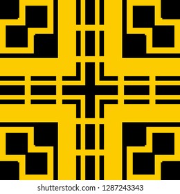 Vector modern geometric tile pattern. Abstract art deco geometrical vintage background