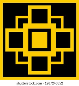 Vector modern geometric tile pattern. Abstract art deco geometrical vintage background