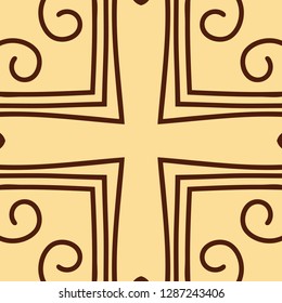 Vector modern geometric tile pattern. Abstract art deco geometrical vintage background