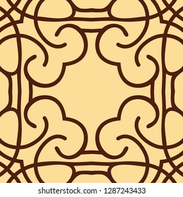 Vector modern geometric tile pattern. Abstract art deco geometrical vintage background