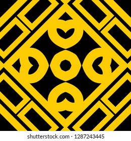 Vector modern geometric tile pattern. Abstract art deco geometrical vintage background