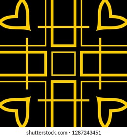 Vector modern geometric tile pattern. Abstract art deco geometrical vintage background