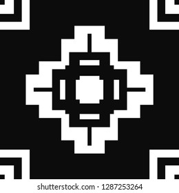 Vector modern geometric tile pattern. Abstract art deco geometrical vintage background