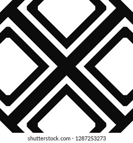 Vector modern geometric tile pattern. Abstract art deco geometrical vintage background