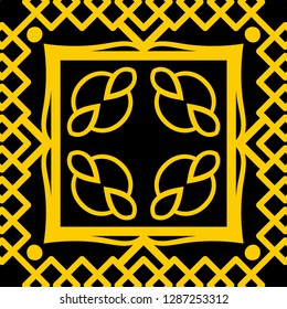 Vector modern geometric tile pattern. Abstract art deco geometrical vintage background