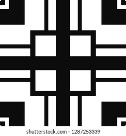 Vector modern geometric tile pattern. Abstract art deco geometrical vintage background