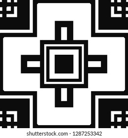 Vector modern geometric tile pattern. Abstract art deco geometrical vintage background