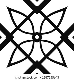 Vector modern geometric tile pattern. Abstract art deco geometrical vintage background