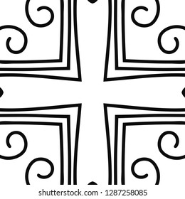 Vector modern geometric tile pattern. Abstract art deco geometrical vintage background