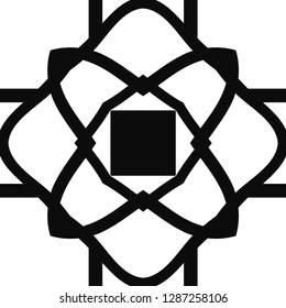 Vector modern geometric tile pattern. Abstract art deco geometrical vintage background