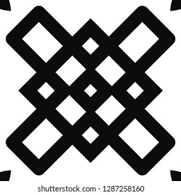 Vector modern geometric tile pattern. Abstract art deco geometrical vintage background