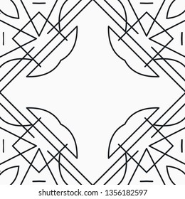 Vector modern geometric tile pattern. Abstract art deco seamless luxury background. Vector illustration