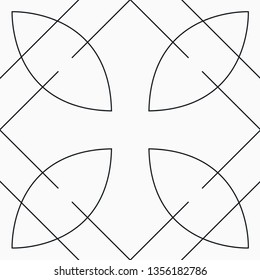 Vector modern geometric tile pattern. Abstract art deco seamless luxury background. Vector illustration