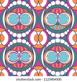 Vector modern geometric tiles pattern. color lined shape. Abstract art seamless luxury background.