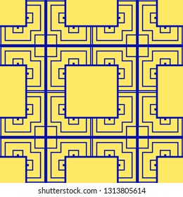 Vector modern geometric tiles pattern. Abstract geometric art deco seamless luxury background