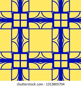Vector modern geometric tiles pattern. Abstract geometric art deco seamless luxury background