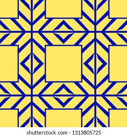 Vector modern geometric tiles pattern. Abstract geometric art deco seamless luxury background