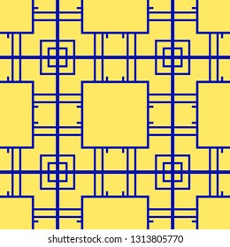 Vector modern geometric tiles pattern. Abstract geometric art deco seamless luxury background