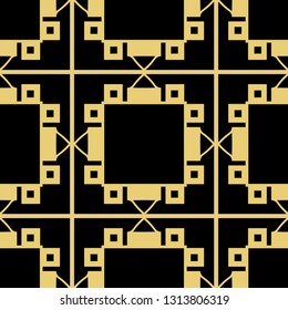 Vector modern geometric tiles pattern. Abstract geometric art deco seamless luxury background