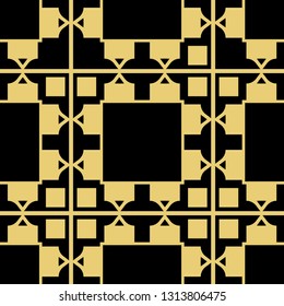 Vector modern geometric tiles pattern. Abstract geometric art deco seamless luxury background