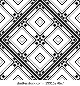 Vector modern geometric tiles pattern. Abstract art deco seamless luxury background.