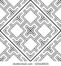Vector modern geometric tiles pattern. Abstract art deco seamless luxury background.