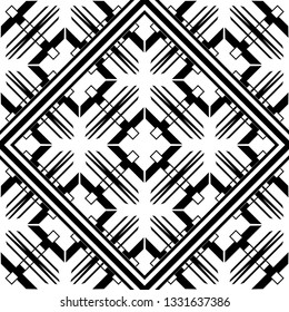 Vector modern geometric tiles pattern. Abstract art deco seamless luxury background.