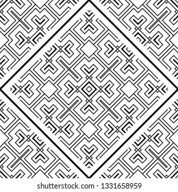 Vector modern geometric tiles pattern. Abstract art deco seamless luxury background.