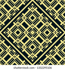 Vector modern geometric tiles pattern. Abstract art deco seamless luxury background.