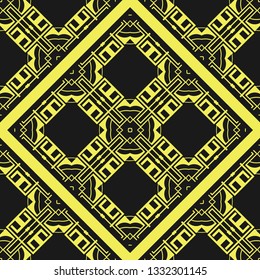 Vector modern geometric tiles pattern. Abstract art deco seamless luxury background.