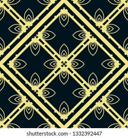 Vector modern geometric tiles pattern. Abstract art deco seamless luxury background.