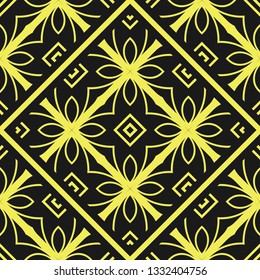 Vector modern geometric tiles pattern. Abstract art deco seamless luxury background.