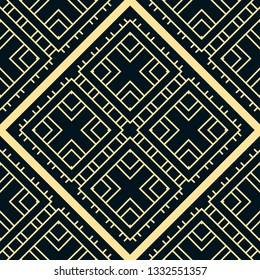 Vector modern geometric tiles pattern. Abstract art deco seamless luxury background.