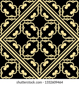 Vector modern geometric tiles pattern. Abstract art deco seamless luxury background.
