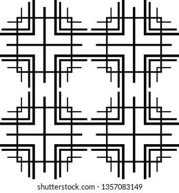 Vector modern geometric tiles pattern. Abstract art deco seamless luxury background